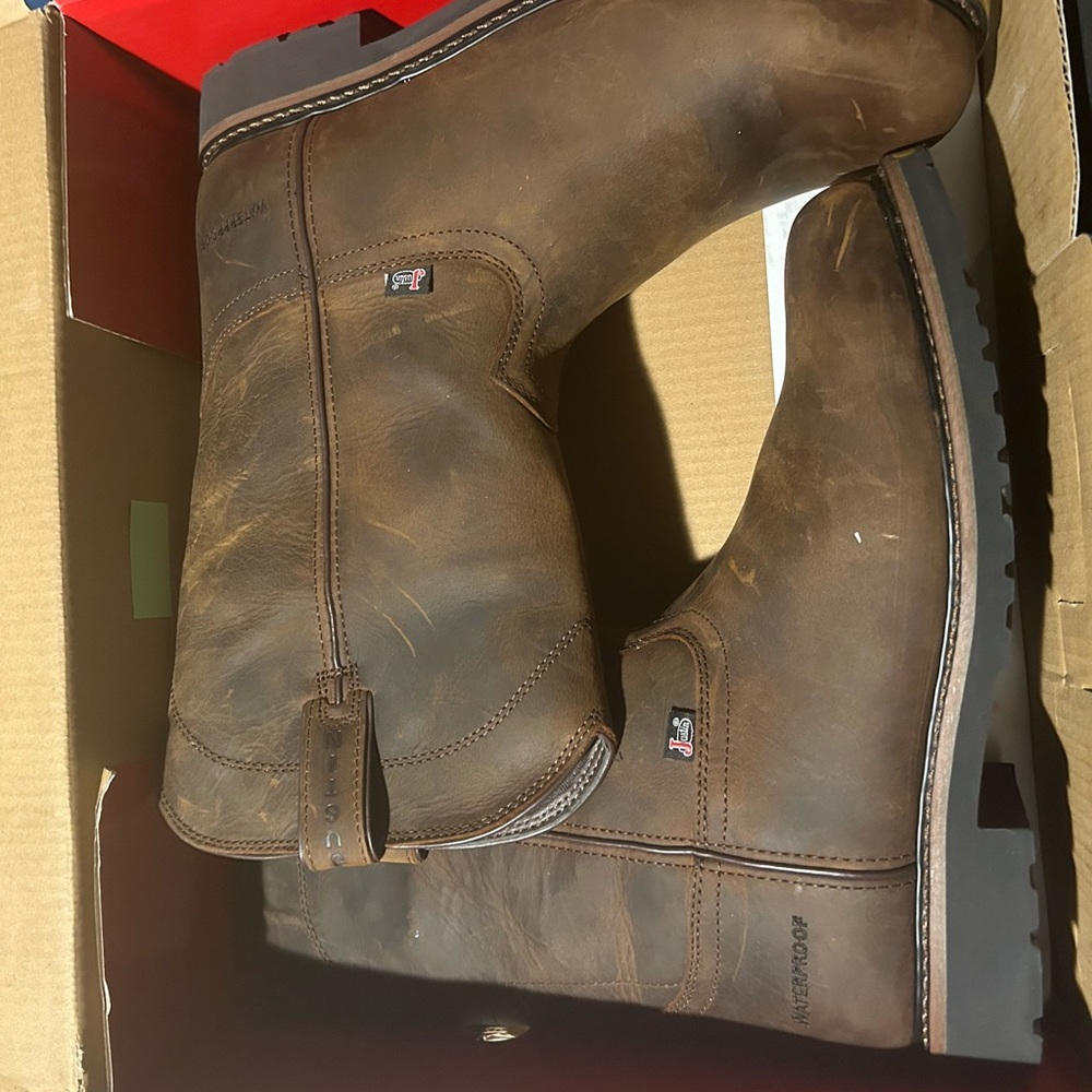 Justin steel toe waterproof! Brand new!